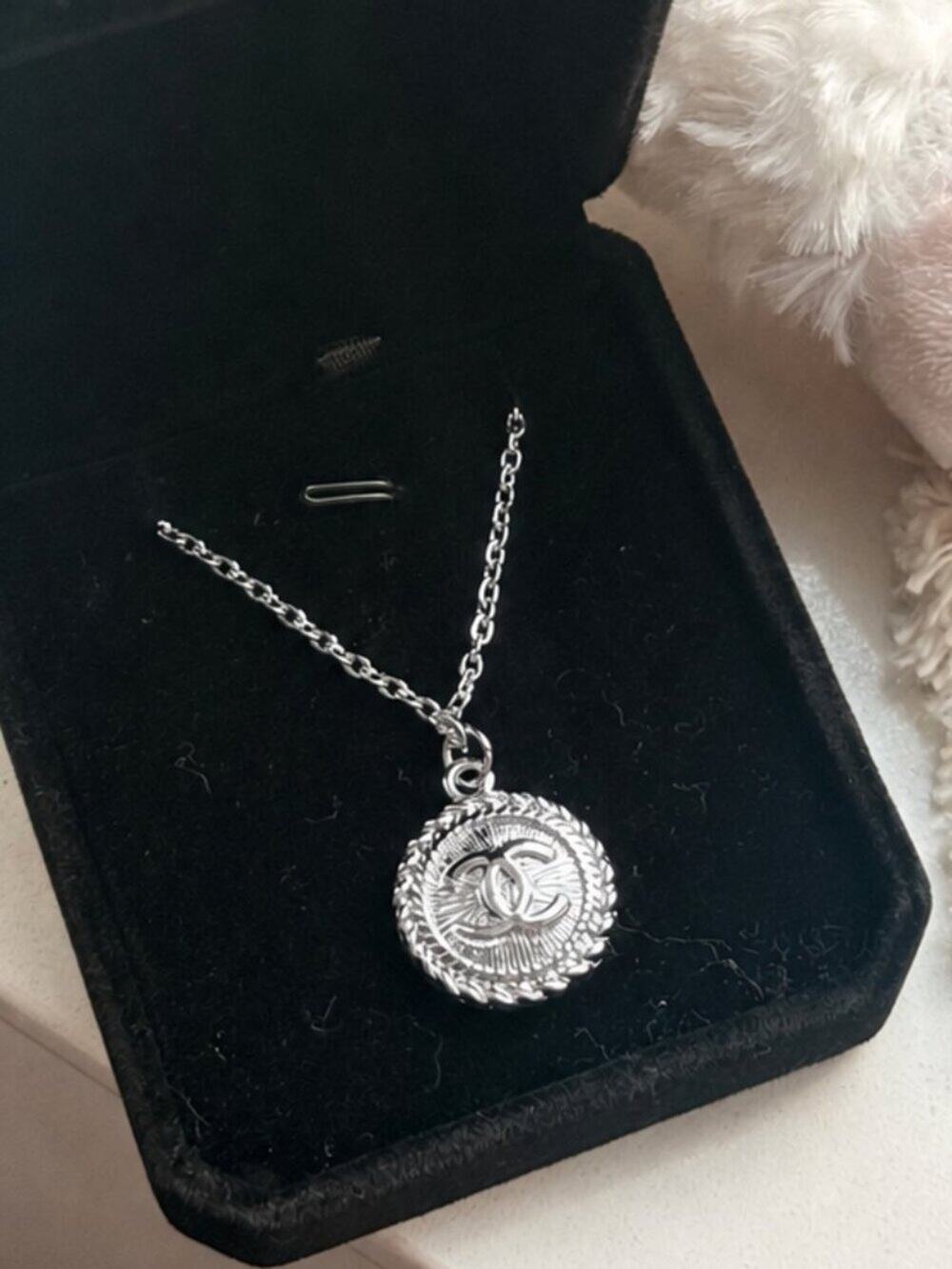 Vintage CC Gold Button Upcycled Necklace: BOGO Sale! ✨